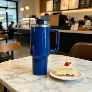 Simple and Drop-Resistant 304 Stainless Steel Vacuum Flask, Large Capacity Water Cup, Portable Car Cup, 40oz Car Tumble