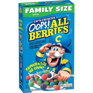 Cap’n Crunch Oops All Berries Crunchy Cereal Value Pack 16.9 oz Box