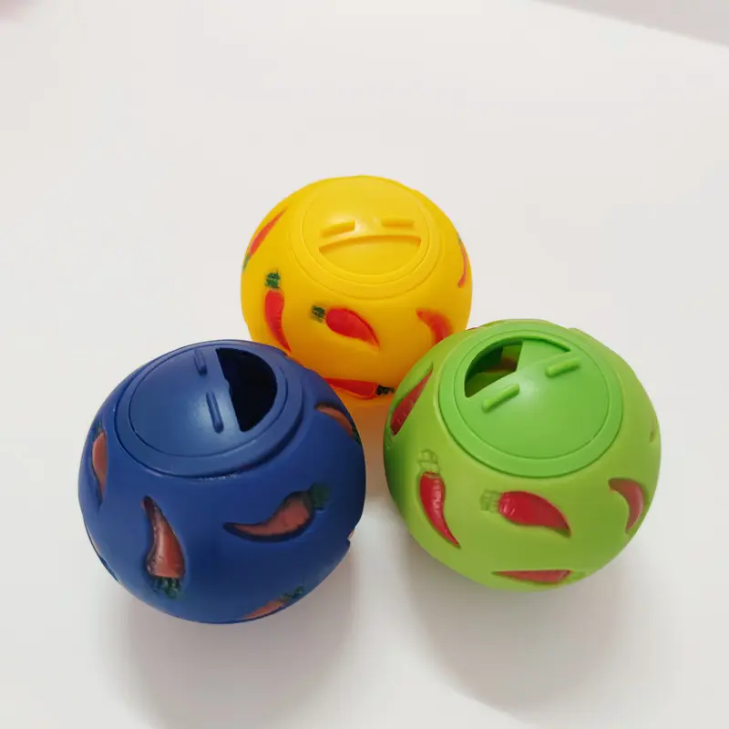 PVC Small Animal Slow-Release Food Dispenser Snack Ball Toy - Stain-Resistant, 51g, 7.5cm Diameter Rabbit Toy for Rabbits, Guinea Pigs