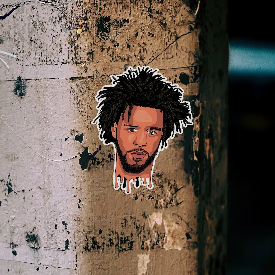 J. COLE DRIP - Rapper Vinyl Sticker - Musical Sticker Aesthetic - Laptop