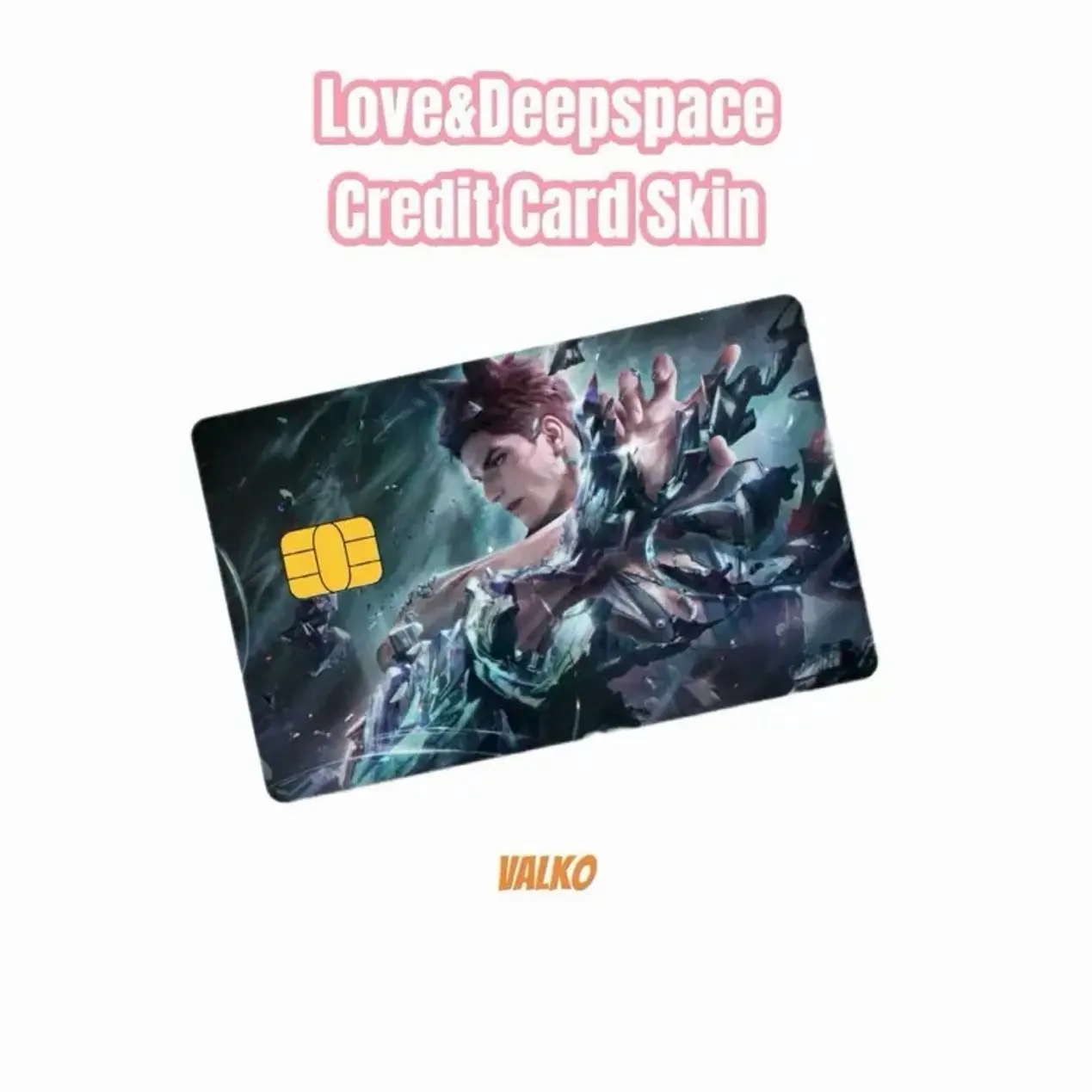VALKO LOVE AND DEEPSPACE Holographic Decal Credit/Debit Card Skins | Handmade Vinyl Sticker