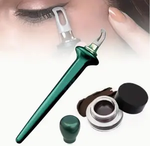 【Best Gift】Eyeliner Applicator Kit, Silicone Eyeliner Tool with Eyeliner Cream, Reusable Eye Liner For Shaky Hands Beginer Makeup Handle Cosmetic