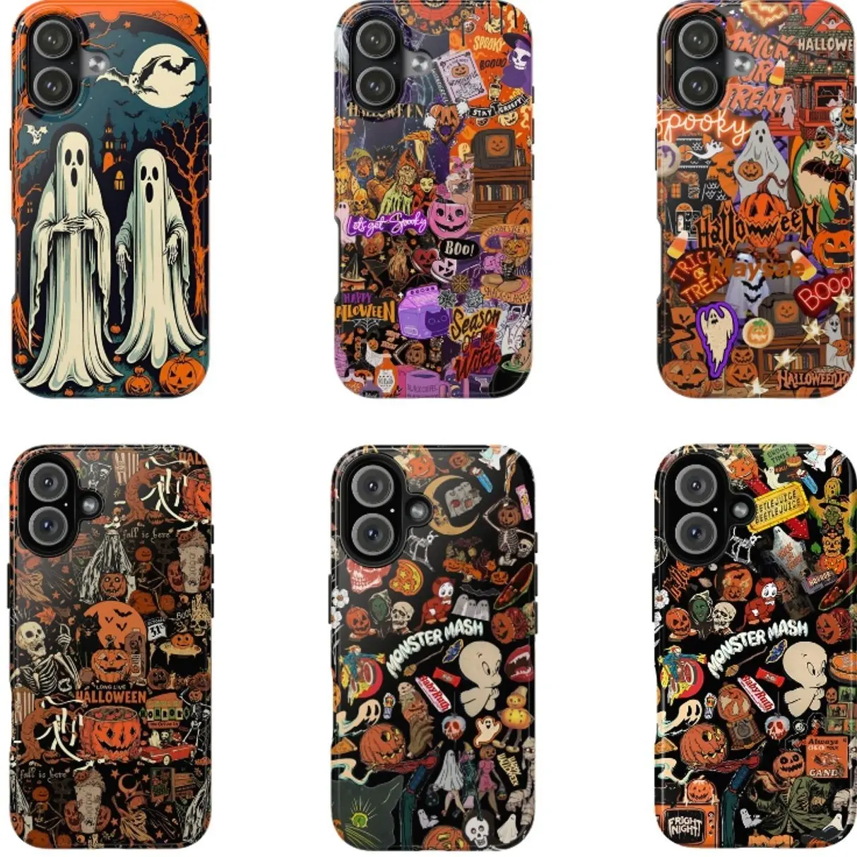 Vintage Halloween Compatible with iPhone 11, 12, 13, 14, 15, 16, 17 & more – check our available size