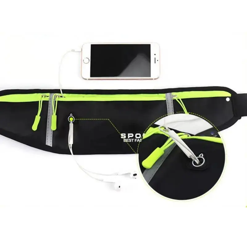 Running Waist Bag Marathon Jogging Bag Men Women Outdoor Riding Fitness With Water Bottle Waterproof Phone Sport Belt Waist Bags