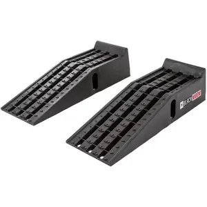 Black Widow Plastic Car Service Ramps - Lifts Vehicles 6.25" H for Maintenance or Oil Changes - Each Ramp is 12" W and 10,000 lbs. Capacity Per Pair-Pack of Two