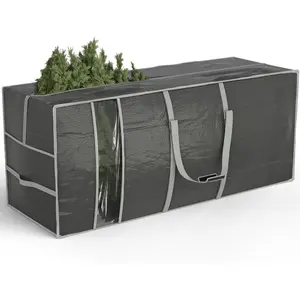 9 FT Christmas Tree Storage Bag - Durable Heavy Duty Extra Large Artificial Xmas Holiday Tree Bag with Reinforced Handles and Dual Zippers Wide Opening