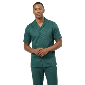 Hunter Green Textured 2-Piece Walking Suit Set - Classic Fit