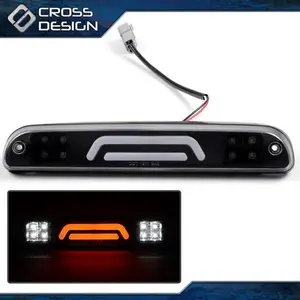 CROSSDESIGN Fit For 99-16 Ford Super Duty LED Black Third 3rd Tail Brake Light W/ Cargo Lamp