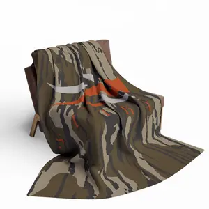 SITKA Camo Velvet Blankets Camouflage Decor Multifunction Soft Office Bedding Blankets Plush Thin Quilt