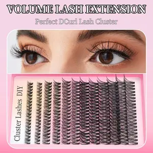 240 Piece Single Cluster Fluffy False Eyelashes, 8-16mm C Curl, Lightweight Natural Look, Perfect for Daily & Special Occasions