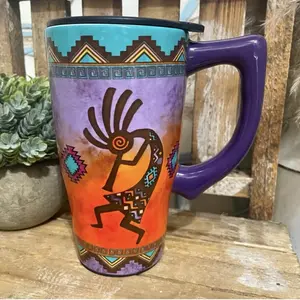 Spoontiques Southwest Kokopelli  Travel Mug, 18oz. Retail $47