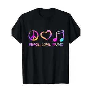 Hippie Graphic T-Shirt With Vibrant Tie Dye Design For Men And Women 100 Cotton Unisex Casual Wear Perfect For Festivals Parties And Everyday Use