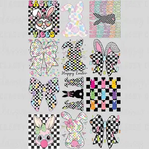 Retro Checkered Easter  - 30x48 - PREMADE GANG SHEET