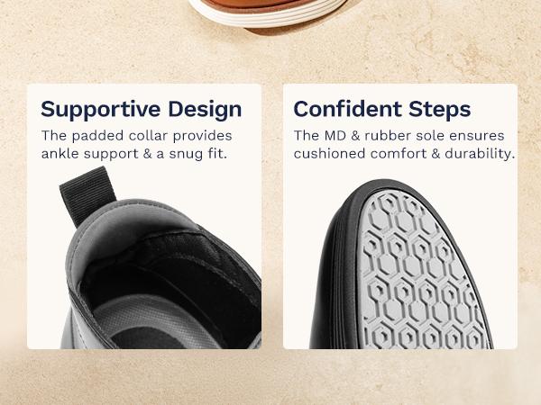 Bruno Marc Men's Casual Chukka Boots Mid Top Dress Boot