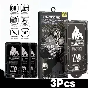 3-Piece Phone Screen Protector Film, Tempered Glass Easy Install, No Dust, No Bubbles, Durable Protective Cover