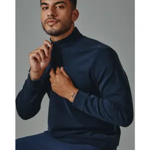 7 Diamonds Rev Long 1/4 Zip in Navy