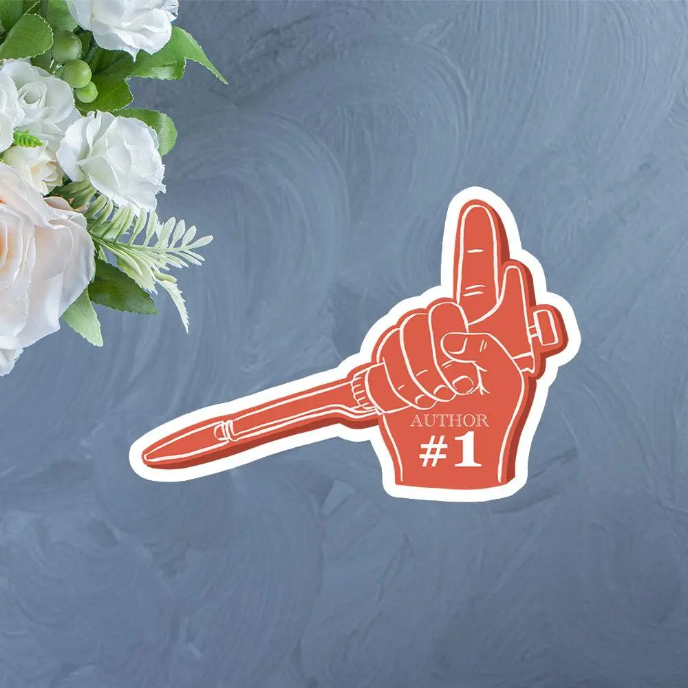 First Author Foam Finger Sticker