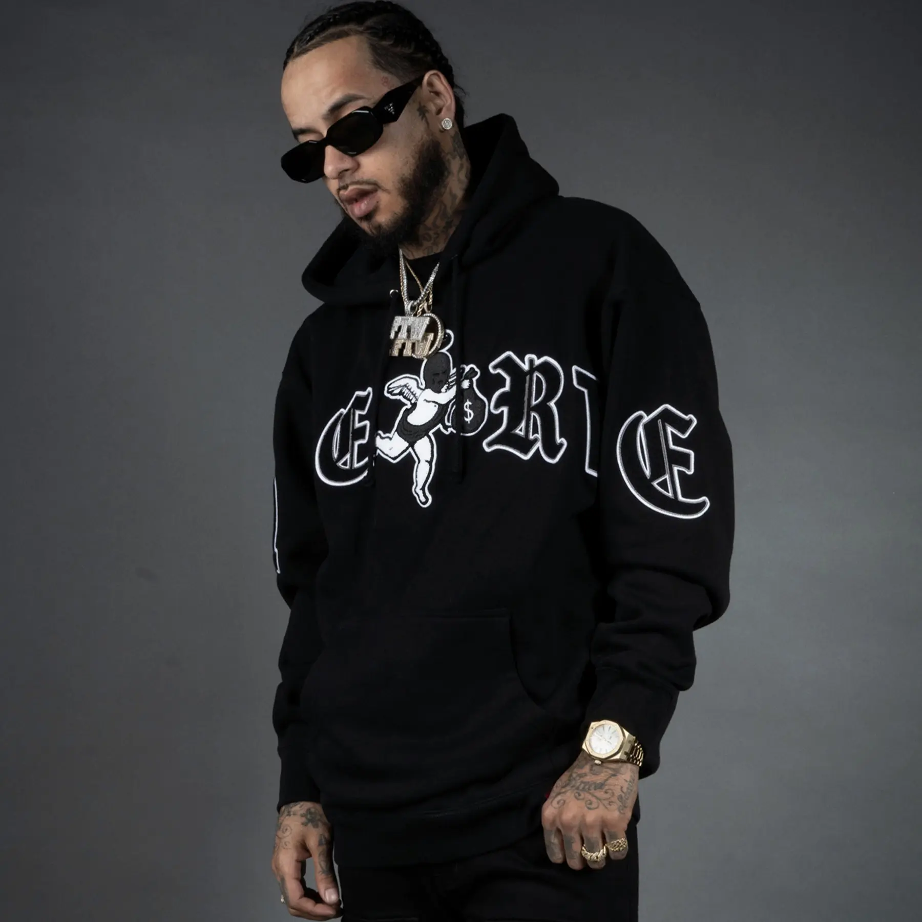 Hastamuerte Sweatshirt - Black/Grey Motivated LTTRS