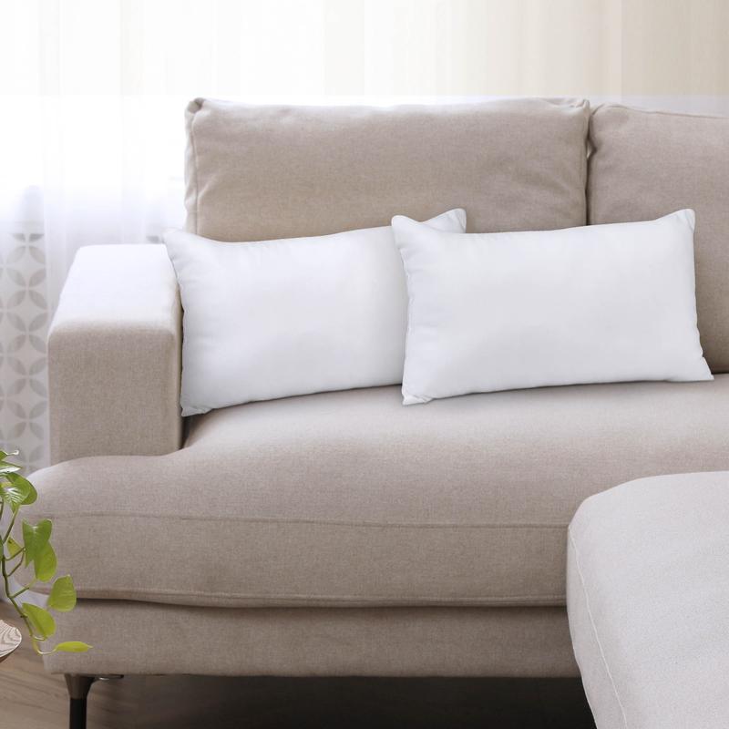 Utopia Bedding White Throw Pillow Inserts - Pack of 2 Durable Memory Foam for Bed & Couch - Soft 115 GSM Brushed Fabric - Breathable Comfortable Decorative Pillows