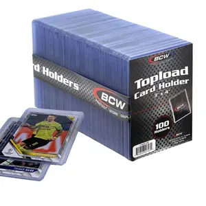 BCW 3x4 Toploader Card Holder Standard 100 Count Rigid Protector