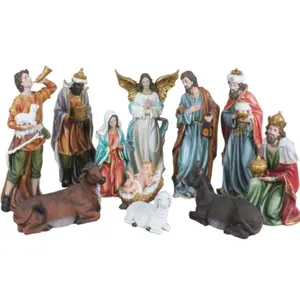 Nativity Scene set 16" inches tall / 12 pc Set Brand-new (Green Grass Not-Included) Nacimiento Completo Jesus Religious  Ornaments Religious Decor Jesus