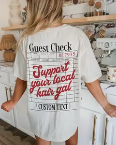 Custom Support Your Local Hair Gal Shirt, Personalized Hairstylist Tee, Comfort Colors Hairdresser Gift, Cosmetology Shirt, Salon Apparel