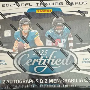 Panini 2025 Certified Football Trading Cards - 5 Cards Per Pack