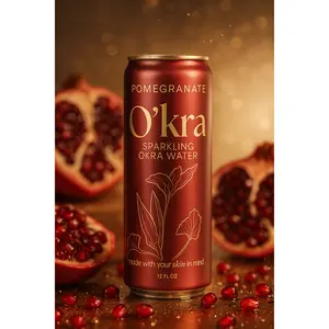 PRE-ORDER O'kra- Sparkling Okra Water (Pomegranate)
