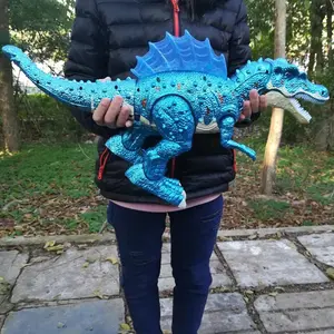 Large Electric Dinosaur Toy Jurassic Park World Walking Dinosaur Robot With LED Light Sound Tyrannosaurus Rex Toys For Boys Kids