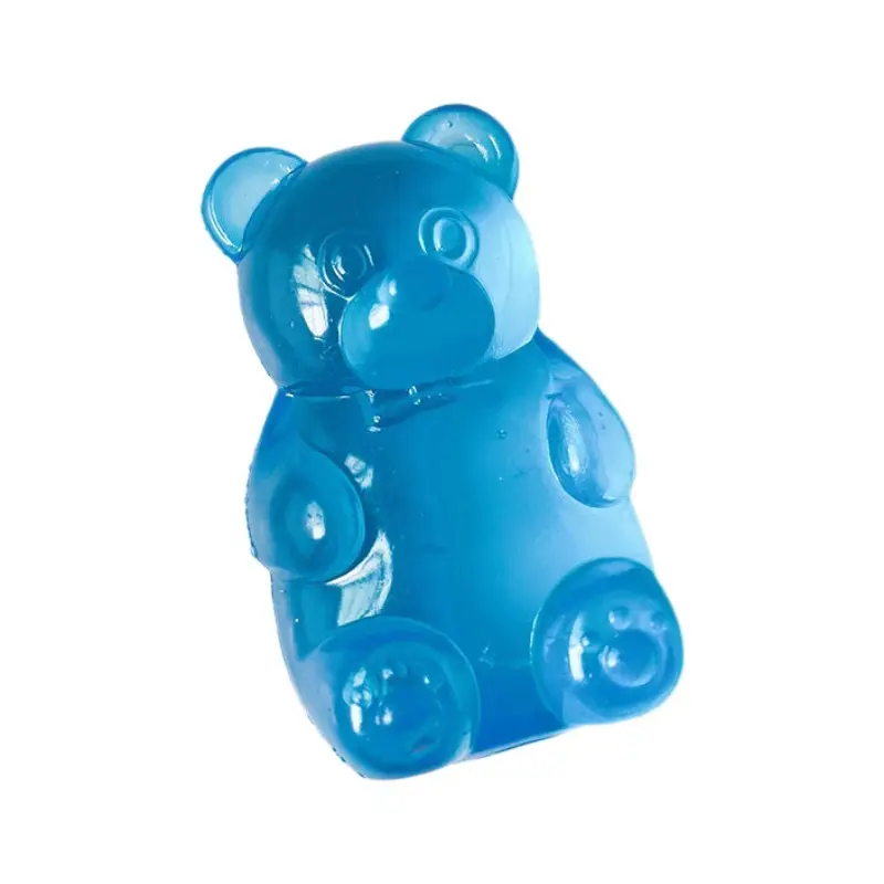 Cute Bear Squishy Toy | Crystal Jelly Bear Stress Ball | Soft Sensory Fidget Toy | Kawaii Desk Toy Gift