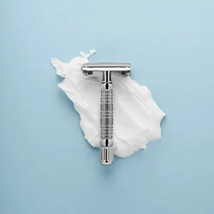 Rockwell R1 Double Edge  in White Chrome for a Smooth, Comfortable Shave Every Single Time double edge