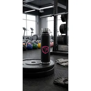 Black 22oz No Quit Vacuum Water Bottle