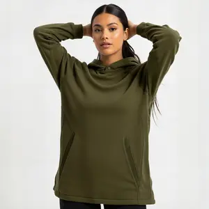 Unisex High Contact Utility Hoodie, Pet Hair Repellent and Easy Care Sweatshirt for Big Dog Owners, 420 GSM Heavyweight Cordura Blend Pullover, Tough Outdoor Activewear