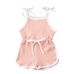 Toddler Baby Girl Strap Jumpsuit Romper Solid Shorts Overall Summer Clothes Outfits