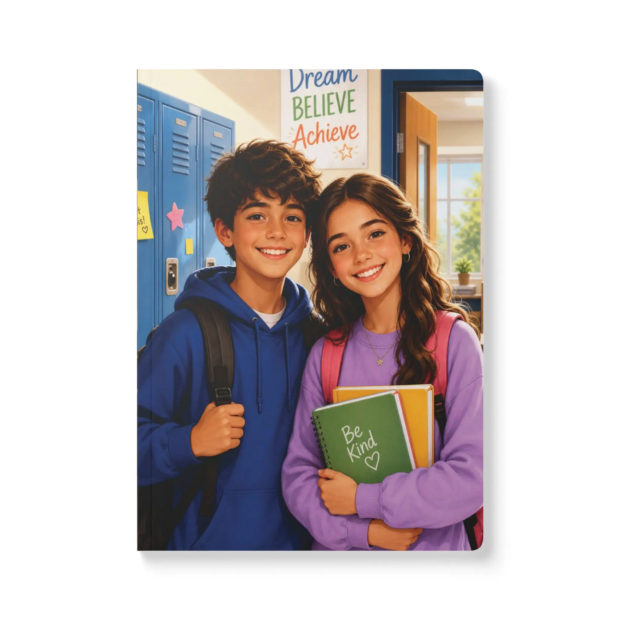 Customized journal with cover picture or text | Softcover Notebook.
