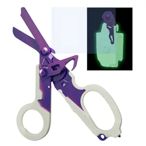 Portable Multi-Purpose Scissors Raptors First Aid Expert Tactical Folding Scissors Set Outdoor Survival Tools  (With Case)
