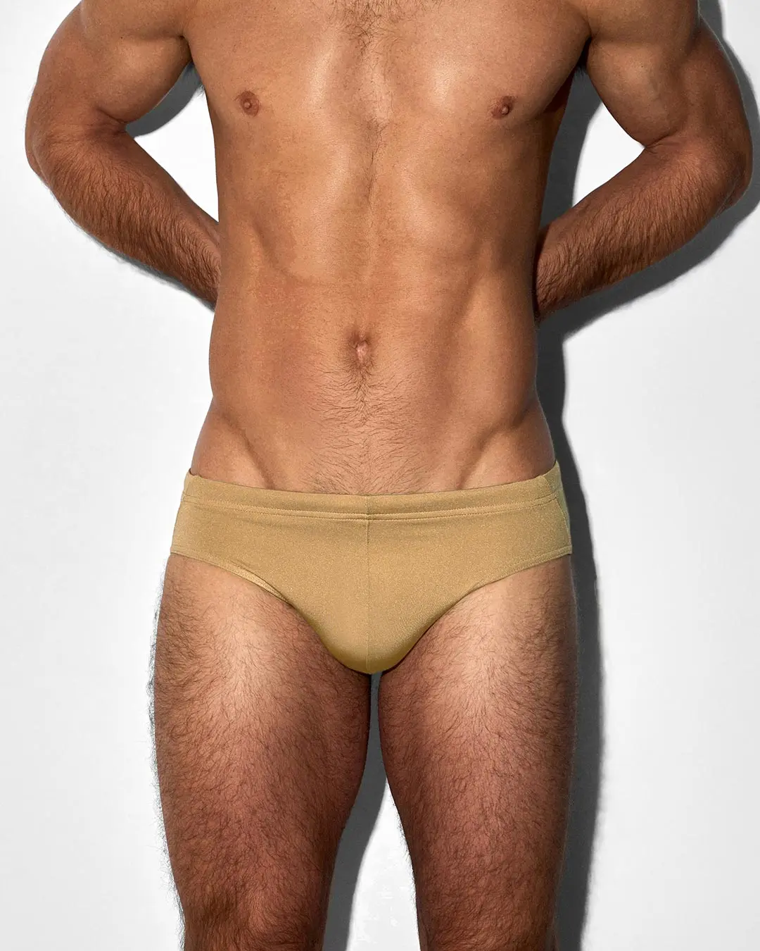 Swim Brief Solid Champagne Nude