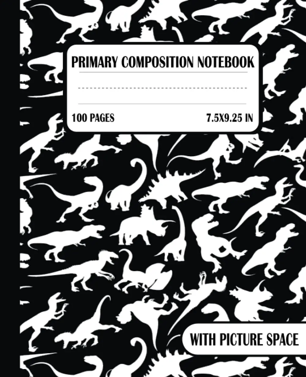 Primary Composition Notebook:: Drawing and Writing Journal for Grades K-2 with Dotted Midline and Picture Space
