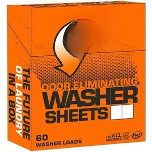 Unscented Laundry Detergent Sheets for Washing up to 60 Loads