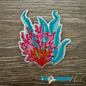 Coral Iron-On Patch