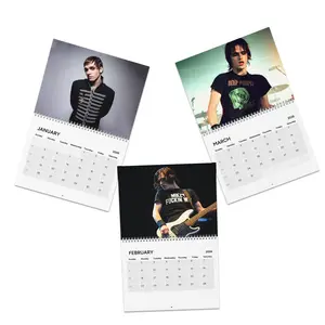 Mikey 2026 Wall Calendar, Bass Guitarist Aesthetic Calendar, Dark Emo Nostalgia Gifts for Fan, Rock Vibes Wall Decor