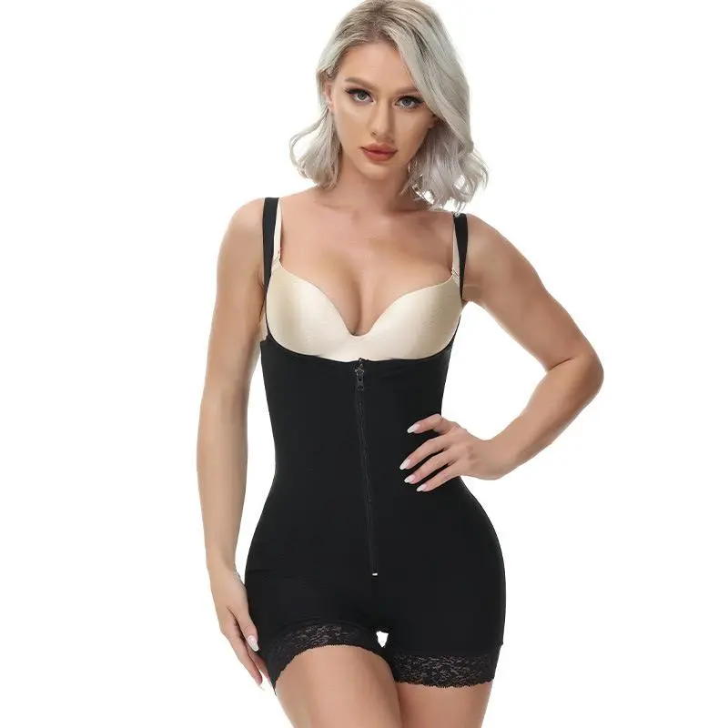 Shrinks Belly and Lifts Buttocks Zippered Shapewear Easily