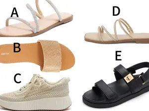 REDTOP Women's Rhinestone Sandals Slide Glitter Bling Casual Sandal Flat Open Toe Sparkle Slides