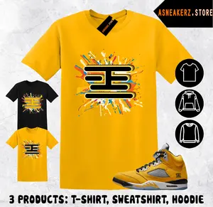 ASneakerZ.store Sneakerhead T23 5s Matching Tee Shirt To Match AJ 5 Tokyo 23 2025 Sneaker T-Shirt Hoodie Sweatshirt