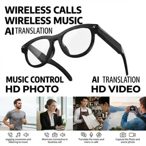 Real-Time Translation Smart Glasses M88, Colorful Lenses, HD Camera, Large Capacity Battery, Compatible with iOS and Android, Voice Assistant