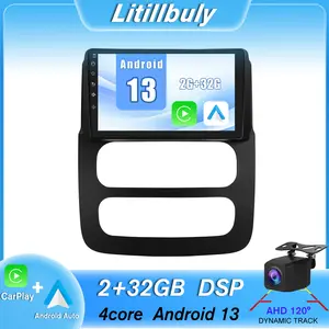 9" Android 13 Car Stereo for Dodge RAM 2002-2005 touch screen has Android Auto Wireless Carplay, Bluetooth WIFI supports GPS Navigation