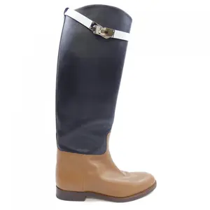 Pre-owned HERMÈS Calfskin Small Leather Goods Hermes Long Boots