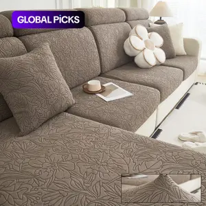 Solid Color Stretch Sofa Cover, 1 Count Non-slip Elastic Sofa Slipcover, Decorative Sofa Protector for Home Living Room, Home Decor Supplies, Stretchable Sofa Cover #GLOBAL PICKS
