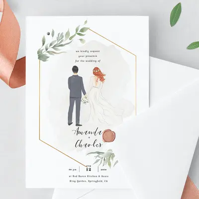 pokemon card wedding invitations Modern Minimalist Birthday Invitation Wedding Card - Build Your