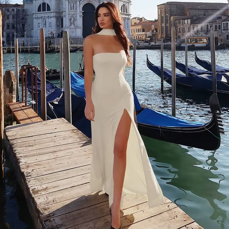 Strapless Maxi Dress with High Slit & Detachable Scarf Women's Sexy Elegant Sleeveless A Line Dress Outfit Gown Summer Night Party Dating Solid Color Dresses - TikTok Shop Strapless Maxi Dress with High Slit & Detachable Scarf Women's Sexy Elegant Sleeveless A Line Dress Outfit Gown Summer Night Party Dating Solid Color Dresses - TikTok Shop